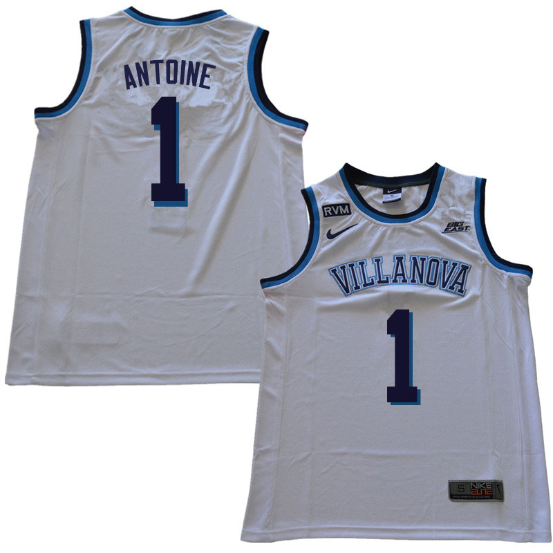 2019 Men #1 Bryan Antoine Villanova Wildcats College Basketball Jerseys Sale-White - Click Image to Close